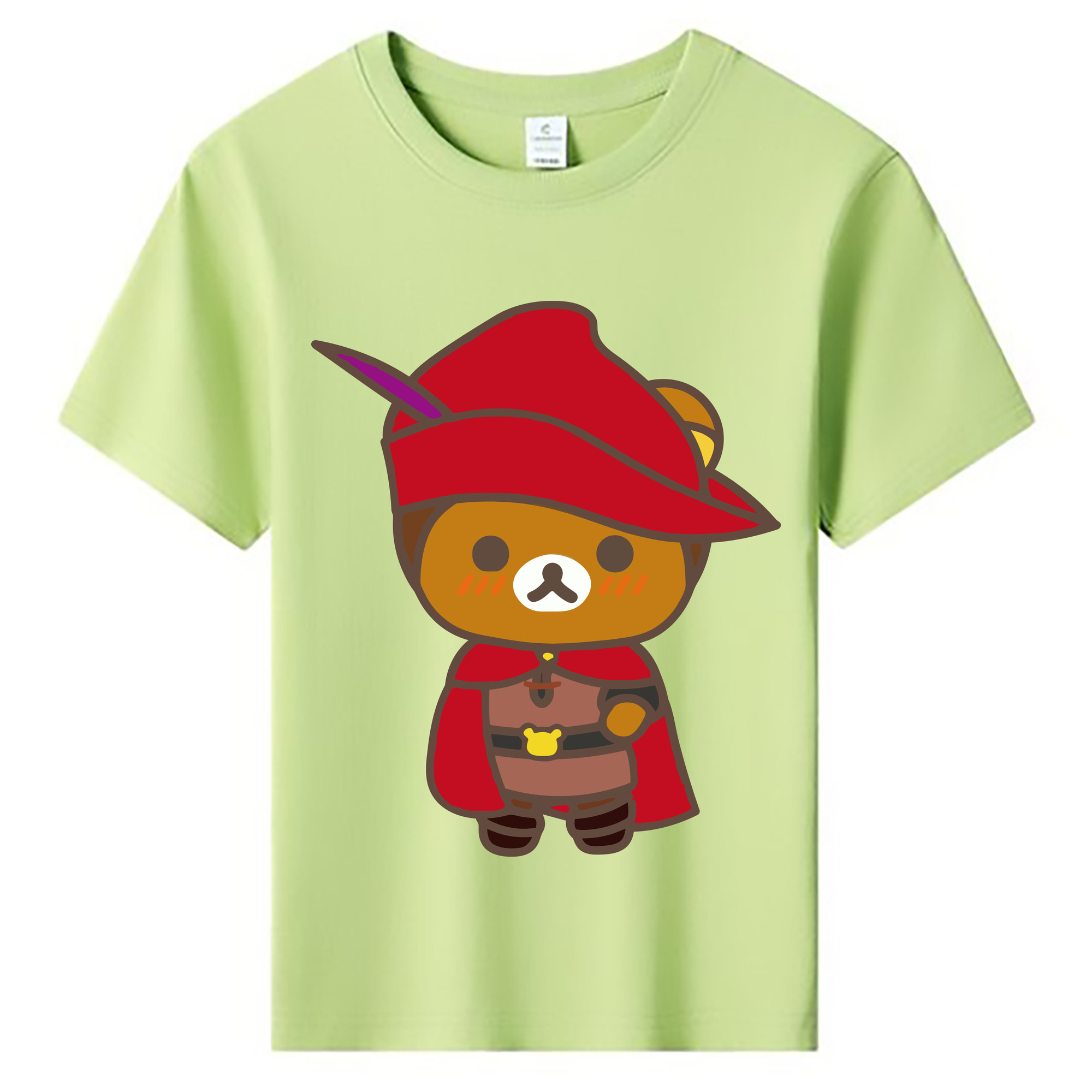 （画像用） リラックマ リラックマ キイロイトリ Rilakkuma Korilakkuma Kiiroitori 綿100％キッズTシャツ（フロントプリント）